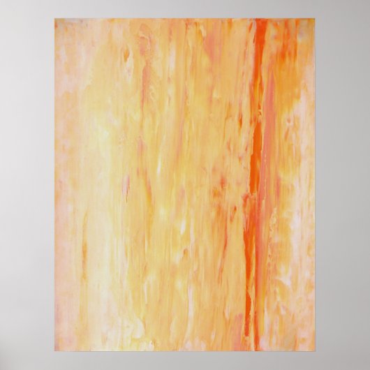 Poster d'art Abstrait rose et orange 'Relax' Impri (Devant)