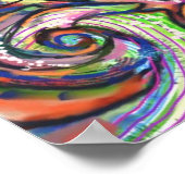 Poster d'art Abstrait tourbillonnant (Coin)