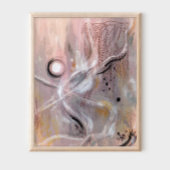 Poster d'art abstrait violet moderne