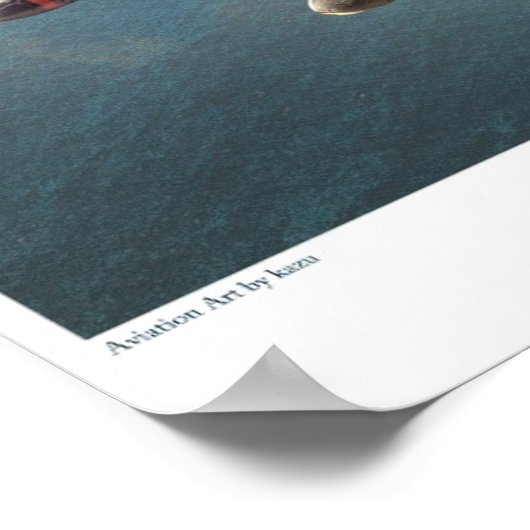 Poster d'art aéronautique "Aichi M6A Seiran" (Coin)