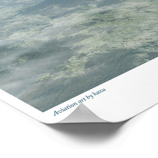 Poster d'art aéronautique "F4U Corsair" (Coin)