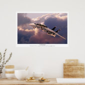 Poster d'art aéronautique "F-14 Tomcat" (Cuisine)