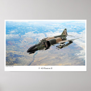 Poster d'art aéronautique "F-4 Phantom II"