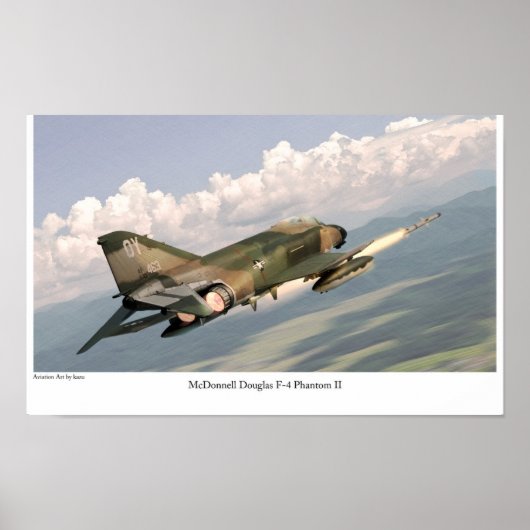 Poster d'art aéronautique "F-4 Phantom II" (Devant)