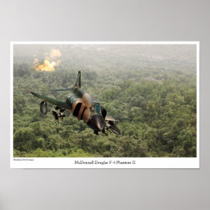 Poster d'art aéronautique "F-4 Phantom II"