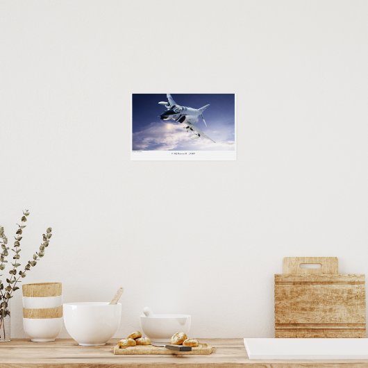 Poster d'art aéronautique "F-4 Phantom II JASDF" (Cuisine)