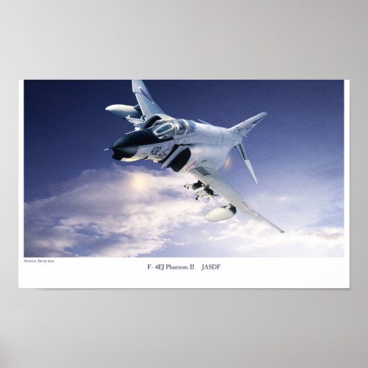 Poster d'art aéronautique "F-4 Phantom II JASDF" (Devant)