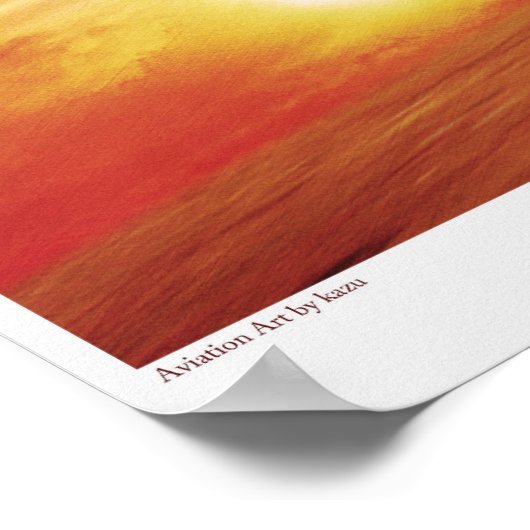 Poster d'art aéronautique "Hawker Tempest MK.V." (Coin)