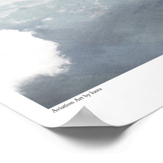 Poster d'art aéronautique "Junkers Ju 87 Stuka" (Coin)