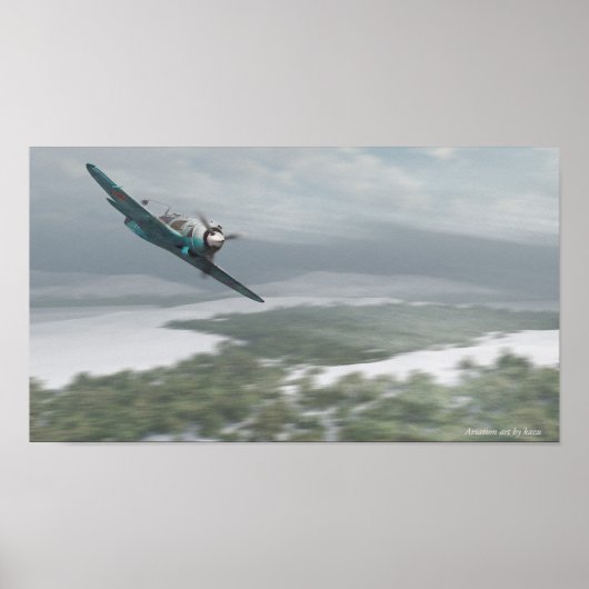 Poster d'art aéronautique Lavochkin La-5 (Devant)