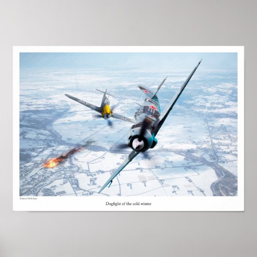 Poster d'art aéronautique "Lavochkin La-5" (Devant)