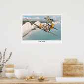 Poster d'art aéronautique "Messerschmitt Bf 109" (Cuisine)