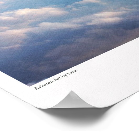 Poster d'art aéronautique "Mitsubishi A6M Zero" (Coin)