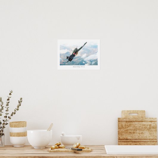 Poster d'art aéronautique "Mitsubishi A7M Reppú" (Cuisine)