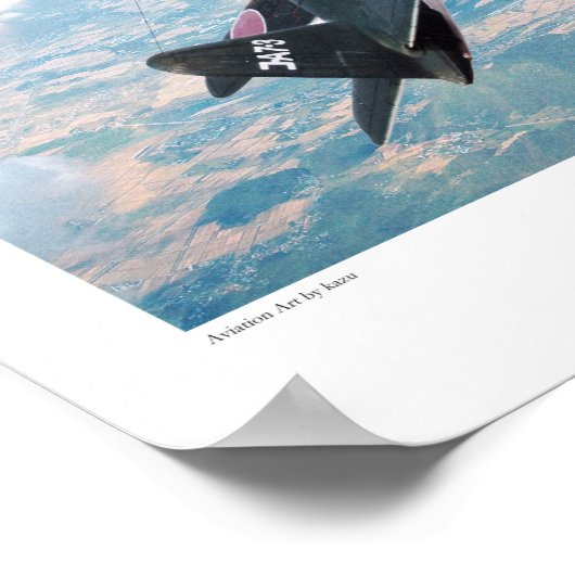 Poster d'art aéronautique "Mitsubishi A7M Reppú" (Coin)
