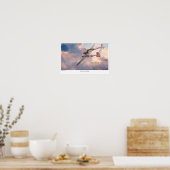 Poster d'art aéronautique "P-38 Lightning" (Cuisine)