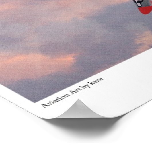 Poster d'art aéronautique "P-38 Lightning" (Coin)