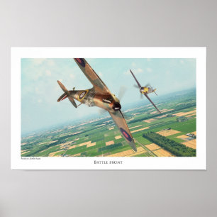 Poster d'art aéronautique "Spitfire"