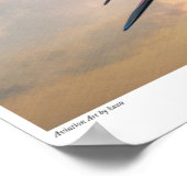 Poster d'art aéronautique "ZERO FIGHTER" (Coin)