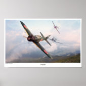 Poster d'art aéronautique "ZERO vs F4U" (Devant)