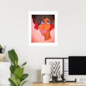 Poster d'art africain-américain (Bureau à domicile)