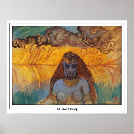 Poster d'art Akseli Gallen-Kallela Zedign #343 (Devant)