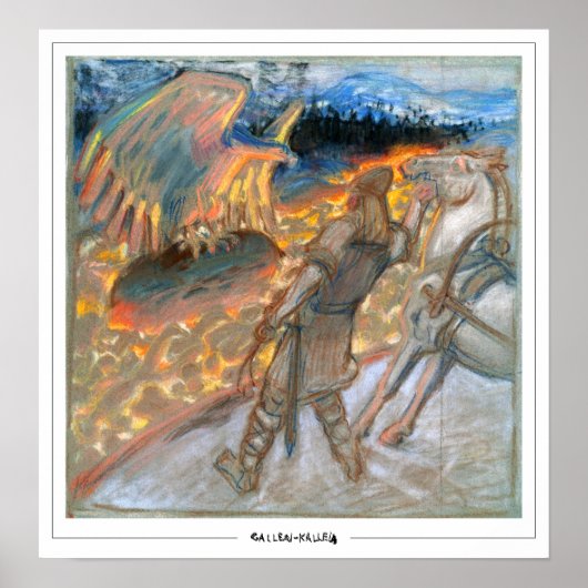 Poster d'art Akseli Gallen-Kallela Zedign #355 (Devant)