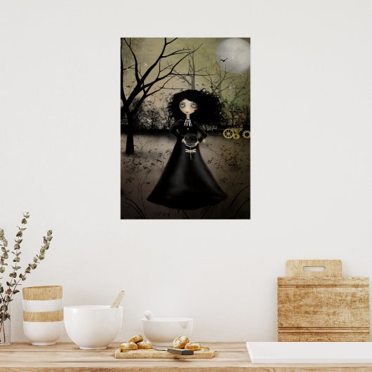 Poster d'art alchimie rustique Goth Steampunk (Cuisine)