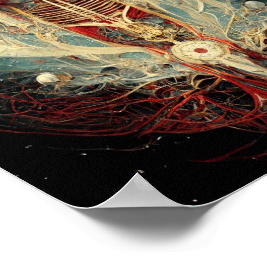 Poster d'art Alien Anatomie 2 Science Fiction (Coin)