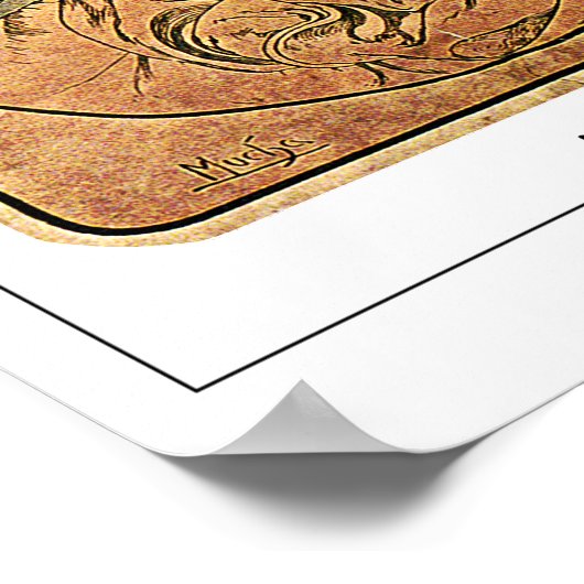 Poster d'art Alphonse Mucha Zedign #160 (Coin)