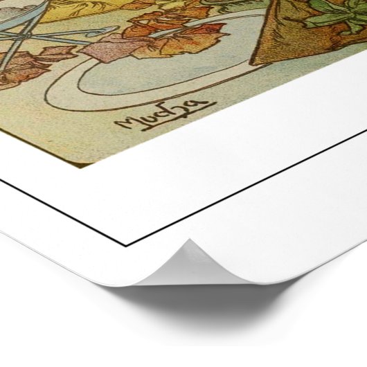 Poster d'art Alphonse Mucha Zedign #169 (Coin)