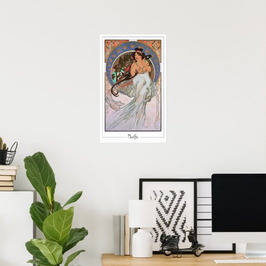Poster d'art Alphonse Mucha Zedign #189 (Bureau à domicile)