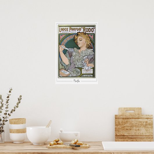 Poster d'art Alphonse Mucha Zedign #2 (Cuisine)