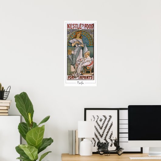 Poster d'art Alphonse Mucha Zedign #299 (Bureau à domicile)