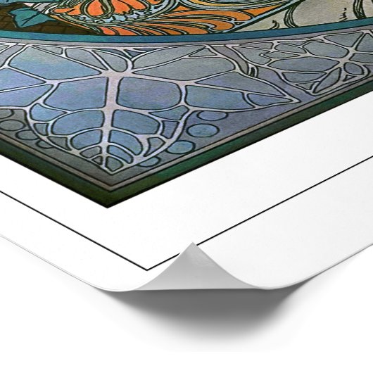 Poster d'art Alphonse Mucha Zedign #370 (Coin)