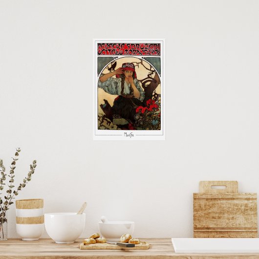 Poster d'art Alphonse Mucha Zedign #374 (Cuisine)