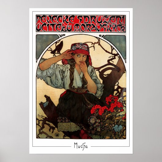 Poster d'art Alphonse Mucha Zedign #374 (Devant)