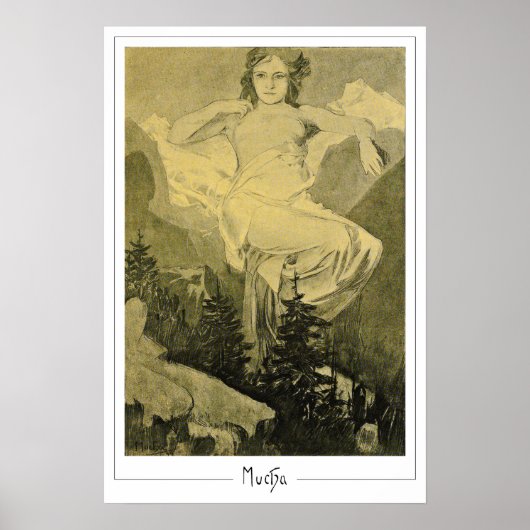 Poster d'art Alphonse Mucha Zedign #404 (Devant)