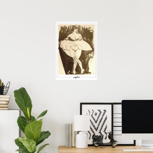 Poster d'art Amedeo Modigliani Zedign #168 (Bureau à domicile)