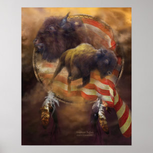 Poster d'art américain Buffalo/Imprimer