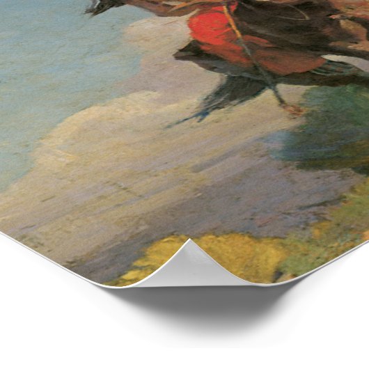 Poster d'art amérindien Wild Crow 1896 (Coin)