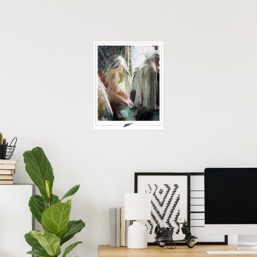 Poster d'art Anders Zorn Zedign #12 (Bureau à domicile)