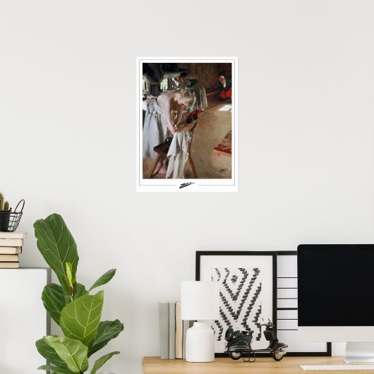 Poster d'art Anders Zorn Zedign #178 (Bureau à domicile)