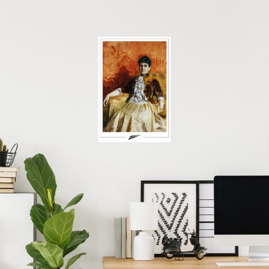 Poster d'art Anders Zorn Zedign #89 (Bureau à domicile)