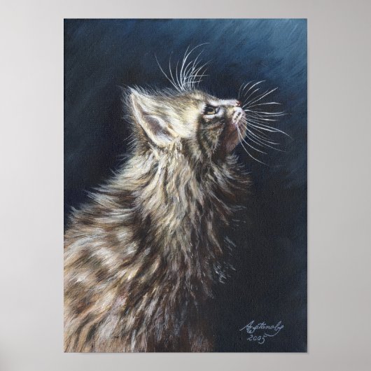 Poster d'art Angel Light Maine Coon (Devant)