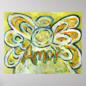 Poster d'art Angel Word Amor Imprimer (Devant)