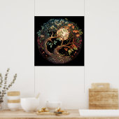 Poster d'art Arbre de Vie AI (Cuisine)