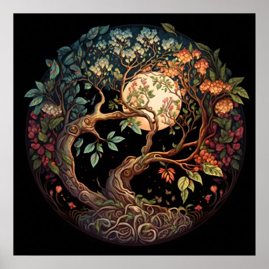 Poster d'art Arbre de Vie AI (Devant)