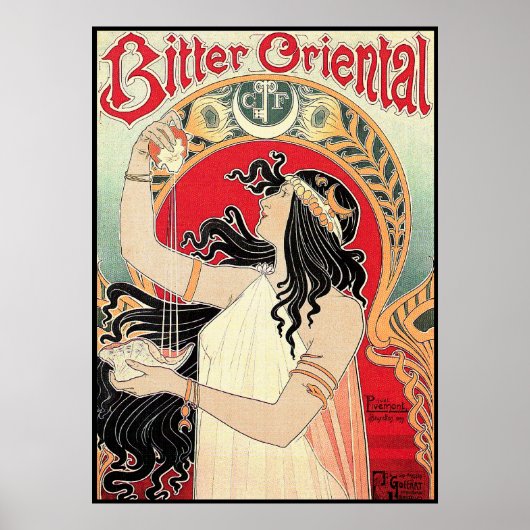 Poster d'art : Art Nouveau - Bitter Oriental (Devant)