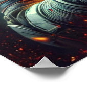 Poster d'art astronaute (Coin)